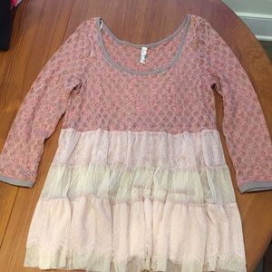 Free people lace tutu tunic, medium